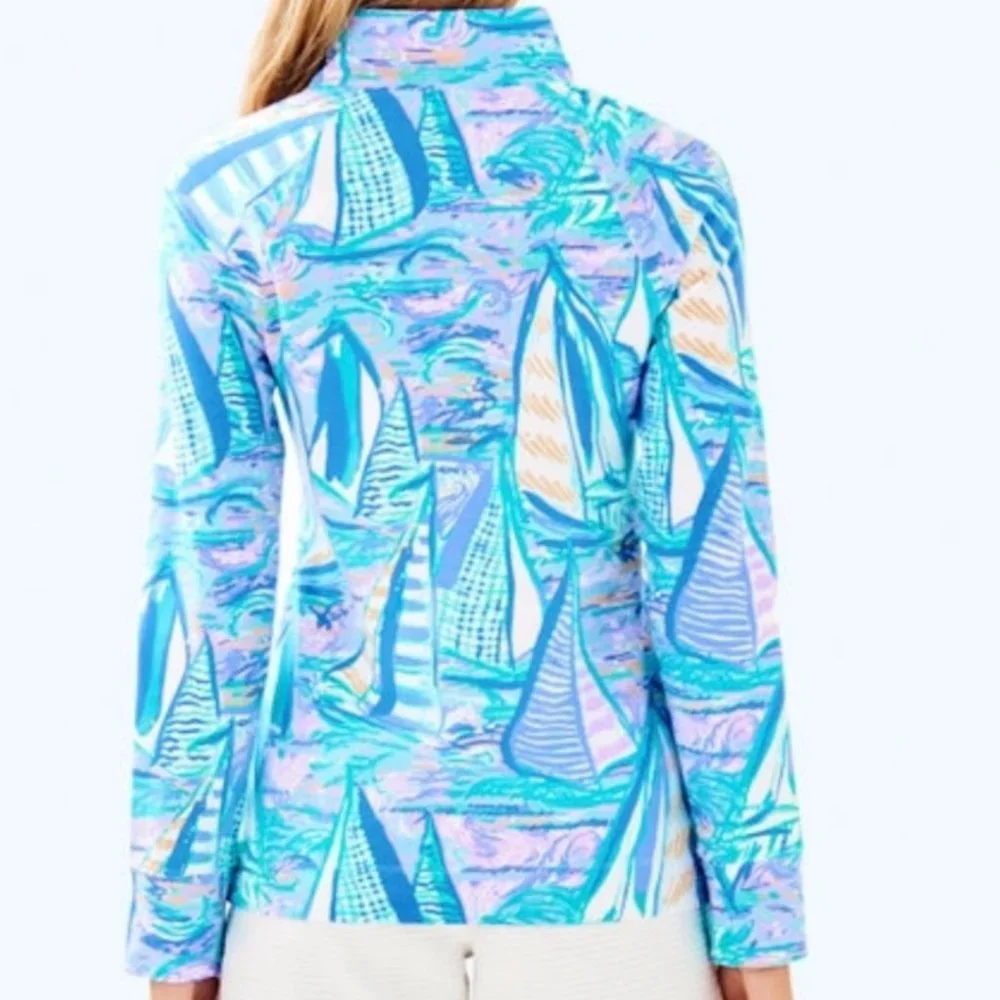 Lilly Pulitzer UPF 50+ Skipper Popover Aboat Time Sz XS - Picture 16 of 16